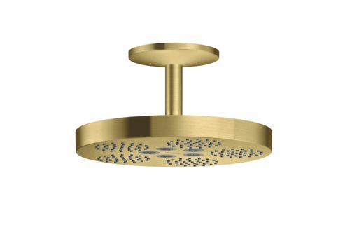 AXOR-HG-AXOR-One-Kopfbrause-280-1jet-mit-Deckenanschluss-Brushed-Brass-48493950 gallery number 1